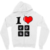 i love code Zipper Hoodie