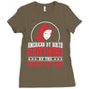 american by birth redhead by the grace of god Ladies Fitted T-Shirt