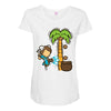 part time job   coconut farm Maternity Scoop Neck T-shirt
