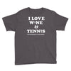 wine and tennis tee Youth Tee