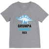 grumpa saurus rex V-Neck Tee