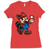 vintage plumber Ladies Fitted T-Shirt
