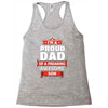 proud dad son Racerback Tank