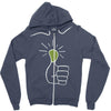 green thumb Zipper Hoodie