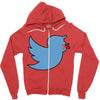 boy bird Zipper Hoodie