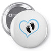Baby Boy with Heart Any Name Customized Pin-back button