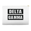 Delta Gamma Black Accessory Pouches