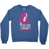 hair stylist virginity Crewneck Sweatshirt