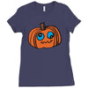 goofy pumpkin Ladies Fitted T-Shirt
