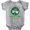 silver shamrock Baby Onesie