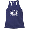 40th birthday gifts made 1978 all original parts Racerback Tank