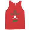 ladies sombrero  funny retro mexico mustache designer Tank Top