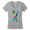 jake paul x colorful Women's V-Neck T-Shirt