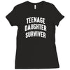 Teenage Daughter Surviver Ladies Fitted T-Shirt