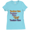 teachers give, share, care Ladies Fitted T-Shirt