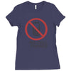 no cell phones Ladies Fitted T-Shirt