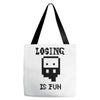 losing is fun! Tote Bags