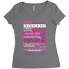 quens are born in december Women's Triblend Scoop T-shirt