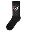 Baby Girl with Heart Any Name Customized Socks