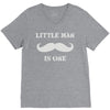 little man mustache first V-Neck Tee