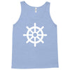 steering wheel sail boat funny Tank Top