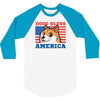 doge bless america 3/4 Sleeve Shirt