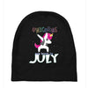 july born unicorns Baby Beanies