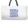 wake me for meals Weekender Totes