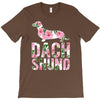 dachshund floral T-Shirt