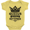 Queens Are Born In September Baby Onesie