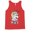 unicorns are born in may cute unicorn Tank Top