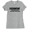 i am an accountant t shirt funny profession shirt tee gift for account Ladies Fitted T-Shirt