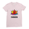 Canada Leaf LGBT Ladies Fitted T-Shirt
