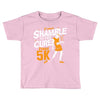 shamble to the cure zombie 5k Toddler T-shirt