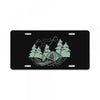 Camping Green License Plate