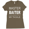 master baiter funny fishing t shirt mens Ladies Fitted T-Shirt