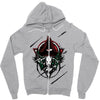 illuminati damage Zipper Hoodie