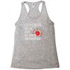 i still mis my ex but my aim is improving Racerback Tank