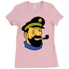 captain haddock tintin cartoon comic Ladies Fitted T-Shirt