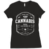 cannabis 420 Ladies Fitted T-Shirt