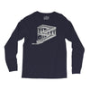 some game involving falling blocks in the style of m.c. escher Long Sleeve Shirts
