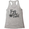 fun in the sun Racerback Tank