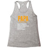 Papa Noun Definition Racerback Tank