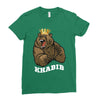 bear khabib Ladies Fitted T-Shirt