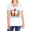 Hallowentown Lock Shock And Barrell Ladies Curvy T-Shirt