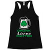 drunk lives matter Racerback Tank