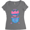 happy outdoors   porky roebuck Women's Triblend Scoop T-shirt