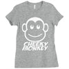 cheeky monkey funny Ladies Fitted T-Shirt
