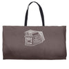crate of records Weekender Totes
