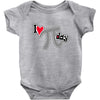 i heart pi day Baby Onesie